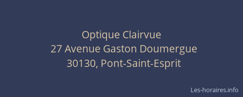 Optique Clairvue