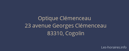 Optique Clémenceau