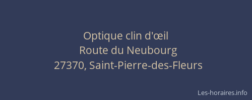 Optique clin d'œil