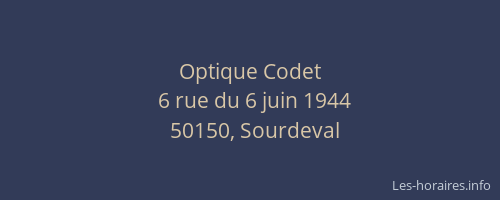 Optique Codet