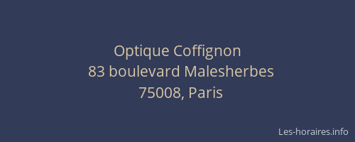 Optique Coffignon