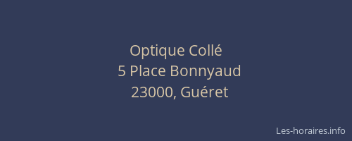 Optique Coll&eacute;