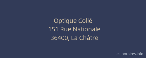 Optique Coll&eacute;