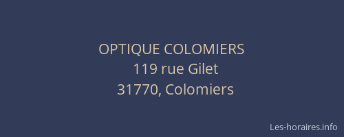 OPTIQUE COLOMIERS