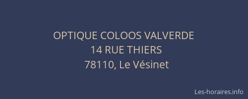 OPTIQUE COLOOS VALVERDE