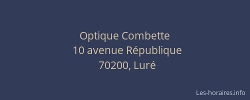 Optique Combette