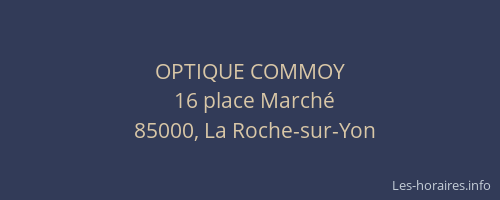 OPTIQUE COMMOY