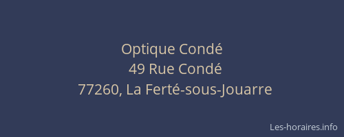 Optique Condé