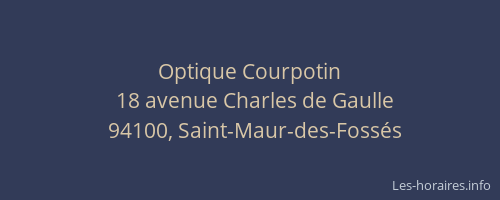 Optique Courpotin