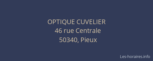OPTIQUE CUVELIER