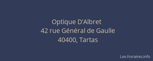 Optique D'Albret
