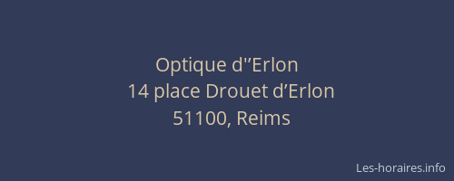 Optique d'’Erlon