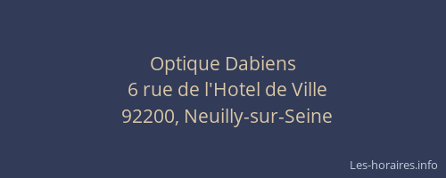 Optique Dabiens