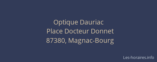 Optique Dauriac