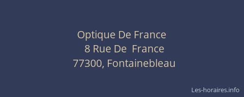Optique De France