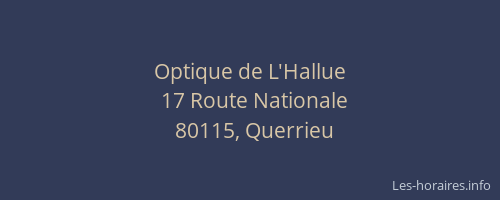 Optique de L'Hallue