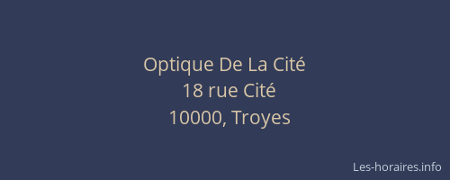 Optique De La Cité