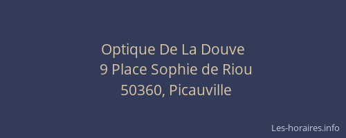 Optique De La Douve