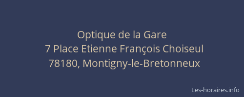 Optique de la Gare
