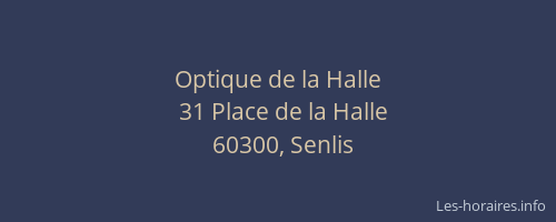 Optique de la Halle