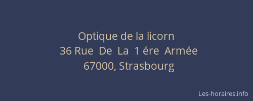 Optique de la licorn