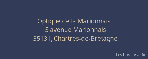 Optique de la Marionnais