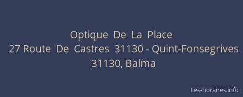 Optique  De  La  Place