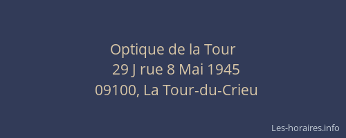 Optique de la Tour