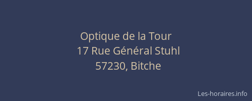 Optique de la Tour