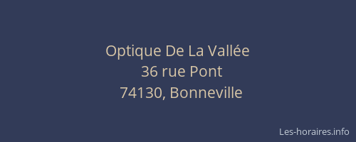 Optique De La Vall&eacute;e