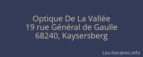 Optique De La Vallée