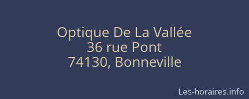 Optique De La Vallée