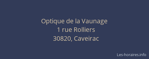 Optique de la Vaunage