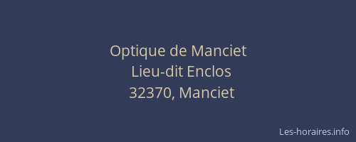 Optique de Manciet