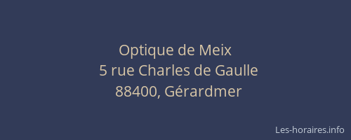 Optique de Meix