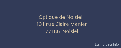 Optique de Noisiel