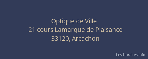 Optique de Ville