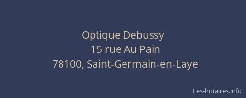 Optique Debussy