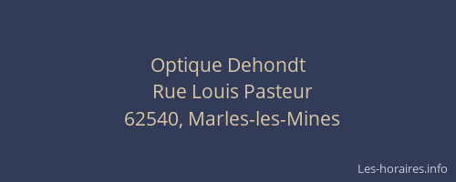 Optique Dehondt