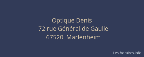Optique Denis