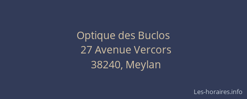 Optique des Buclos