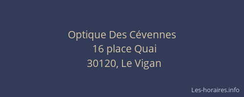 Optique Des C&eacute;vennes