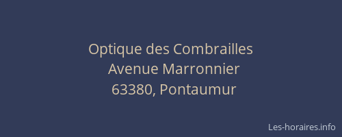 Optique des Combrailles