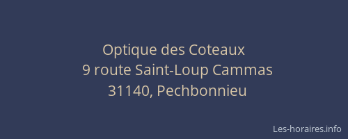 Optique des Coteaux