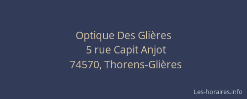 Optique Des Gli&egrave;res