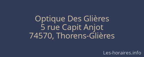 Optique Des Glières