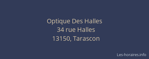 Optique Des Halles