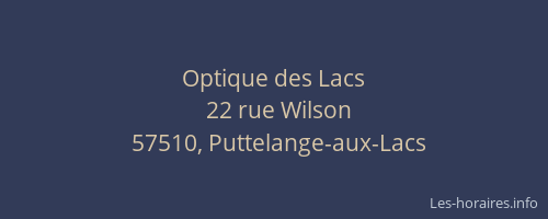 Optique des Lacs