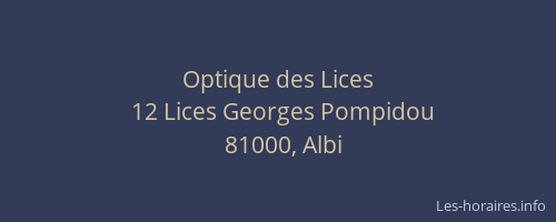 Optique des Lices