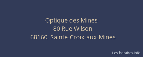 Optique des Mines